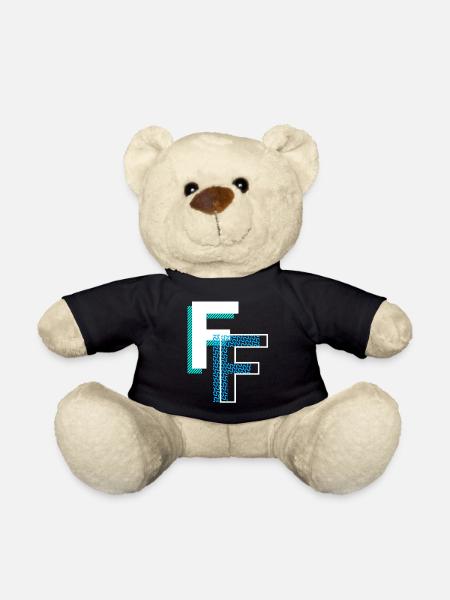 Buchstabe F - Teddy - Schwarz