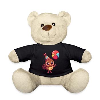 Truthan Birthday Comic Cute - Teddy Bear - black - Front