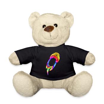 Otter Tie Dye - Teddy - Schwarz - Vorne