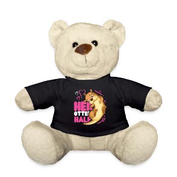 Otter Couple Pun Valentines Day - Teddy - Schwarz - Vorne