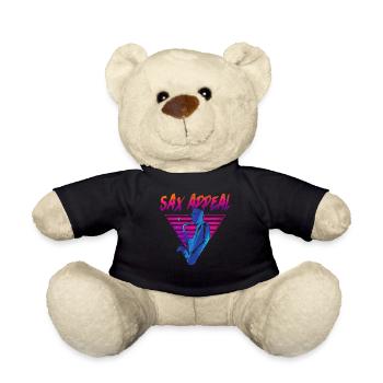 Saxophone Retro Vintage Sax Appeal - Teddy Bear - black - Front