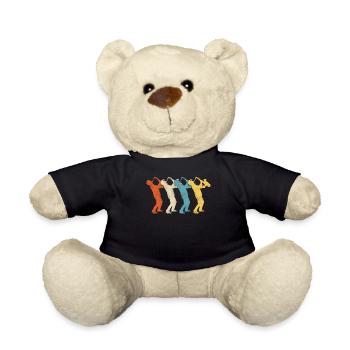 Saxophone Retro Vintage - Teddy - Schwarz - Vorne