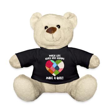 Quilten Frauen Oma Quilt Liebhaber Nähen Quilter - Teddy - Schwarz - Vorne