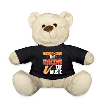 Saxophones Saxophones The Bacon Of - Teddy Bear - black - Front