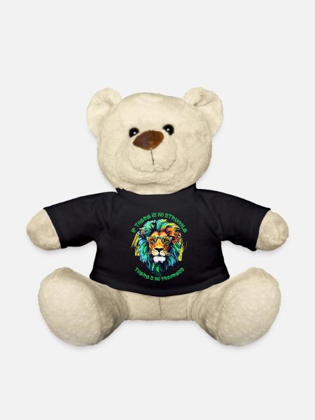 If there Is No Struggle - There Is No Progress - Teddy Bear - black