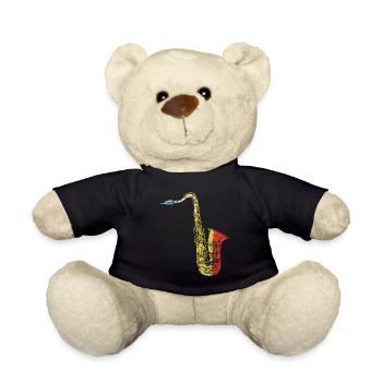 Saxophone Retro Vintage - Teddy - Schwarz - Vorne
