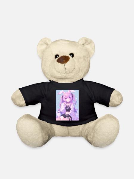 Bunny Bunny Girl Anime Manga Gift - Teddy Bear - black