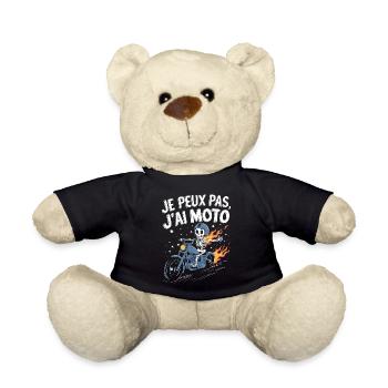 J'peux pas j'ai moto - Nounours - noir - Devant