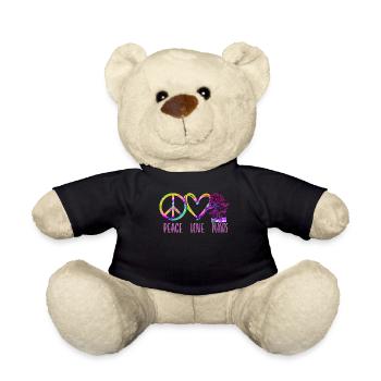 Amateur de plantes jardinage Tie Dye - Nounours - noir - Devant