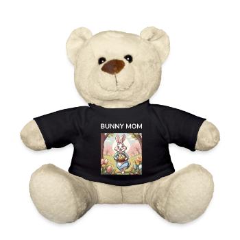 Mama Hase Ostern Hasen Geschenk - Teddy - Schwarz - Vorne