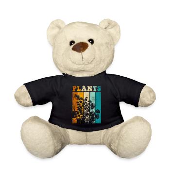 Plant Lover Gardening Retro - Teddy - Schwarz - Vorne