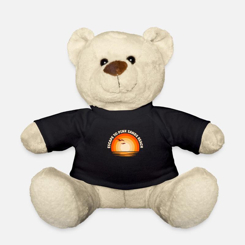 Ich fliehe nach Pink Sands Beach - Teddy - Schwarz