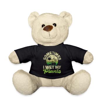 Amateur de plantes jardiner parfois je - Nounours - noir - Devant