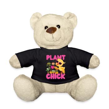 Plant Lover Gardening Chicken Girl - Teddy - Schwarz - Vorne