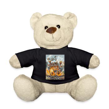 Herrentag Bier Freunde Geschenk - Teddy - Schwarz - Vorne