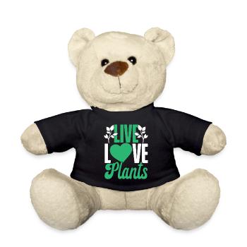 Amateur de plantes jardinier fille vivre - Nounours - noir - Devant