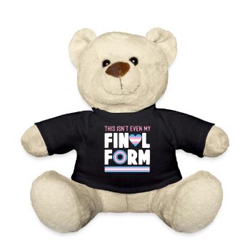Transgender Trans LGBT Pride - Teddy Bear - black - Front