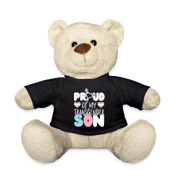 Fierté LGBT transgenre - Nounours - noir - Devant