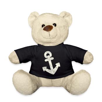 Anchor distressed - Teddy Bear - black - Front