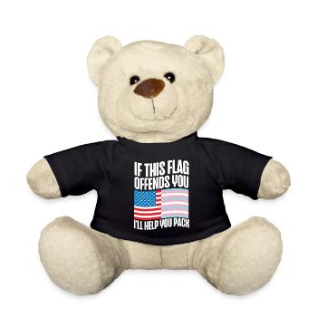 Fierté LGBT transgenre - Nounours - noir - Devant