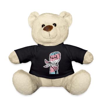 Transgender Trans LGBT Pride - Teddy Bear - black - Front