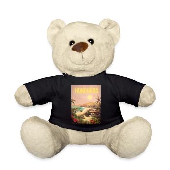 Honduras Pride Beach Gift - Teddy Bear - black - Front