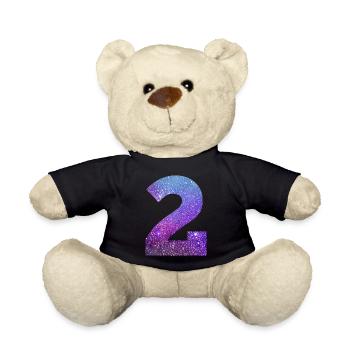 Number 2 galaxy - Teddy Bear - black - Front