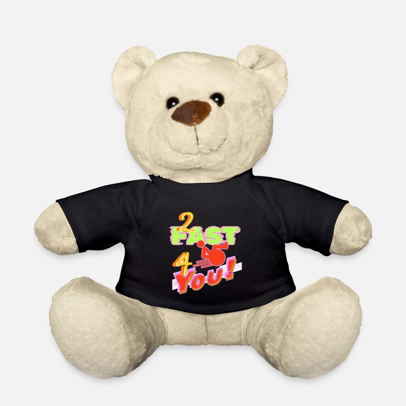 Ich bin zu schnell für dich in meinem Rollstuhl # - Teddy - Schwarz