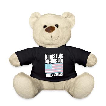 Fierté LGBT transgenre - Nounours - noir - Devant