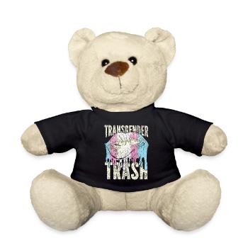 Fierté LGBT transgenre - Nounours - noir - Devant