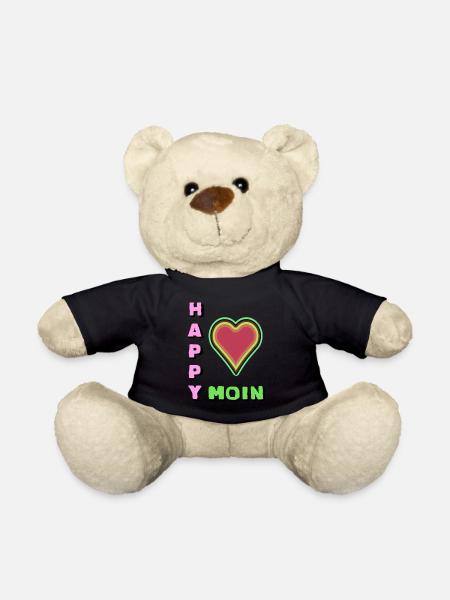 Moin | Herz Begrüßung Norddeutschland Küste Norden - Teddy - Schwarz
