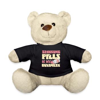 Pharmacy Tech Technician - Teddy Bear - black - Front