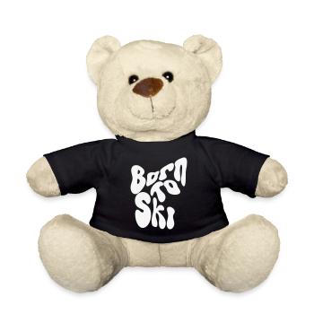 Born to Ski - Winter Design - Teddy - Schwarz - Vorne