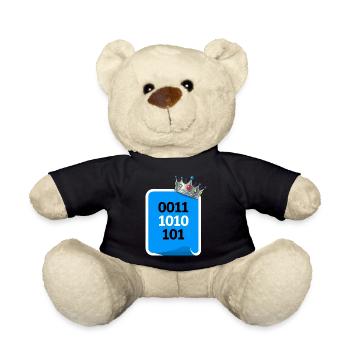 Binary King - Teddy Bear - black - Front