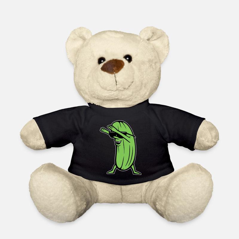 Dabbing Cucumber Dabbing Dab Dance Hip-Hop Dance Pose - Teddy Bear - black