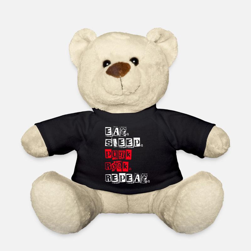 Eat Sleep Punk Rock Repeat - Teddy - Schwarz