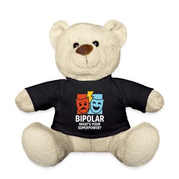 Bipolar What’s Your Superpower – Statement Design - Teddy - Schwarz - Vorne