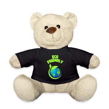 Eco Leaf Earth Graphic - Teddy Bear - black - Front