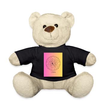 Waage-Tierkreis-Gleichgewicht - Teddy - Schwarz - Vorne