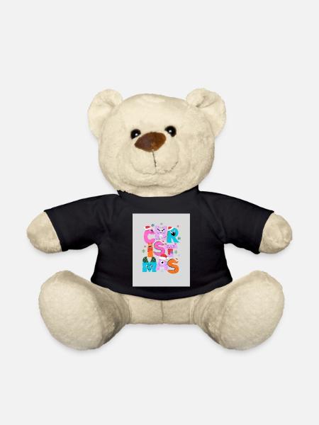 Lustige Weihnachtsmonster - Teddy - Schwarz