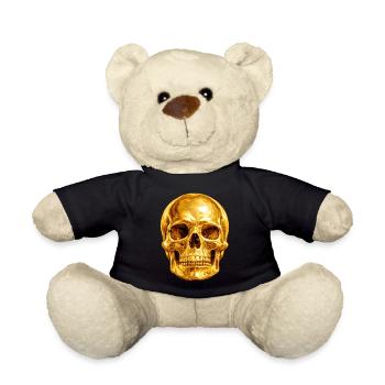 Crâne d’Or Gothique de luxe - Nounours - noir - Devant