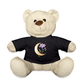 Freesie mit Halbmond und Sternen Illustration  - Teddy - Schwarz - Vorne
