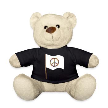 Kaleido Friedenssymbolflagge - Teddy - Schwarz - Vorne