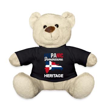 Drapeau de la République dominicaine Dom Rep Pride - Nounours - noir - Devant
