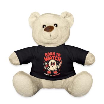 Born To Watch Horror Nightmares - Teddy Bear - black - Front
