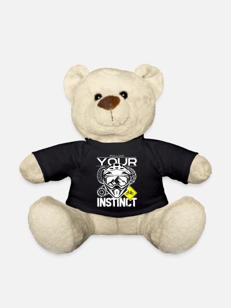 Follow your instincts: mountain MTB - Teddy Bear - black