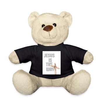 Graphique de Jésus est la Croix - Nounours - noir - Devant
