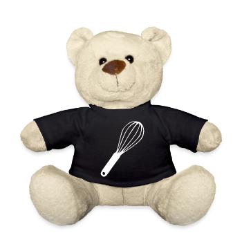 Cadeau du cuisinier fouet - Nounours - noir - Devant