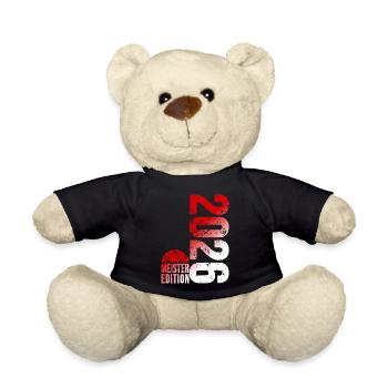 Basketball Meister Edition 2026 in rot und weiß - Teddy - Schwarz - Vorne