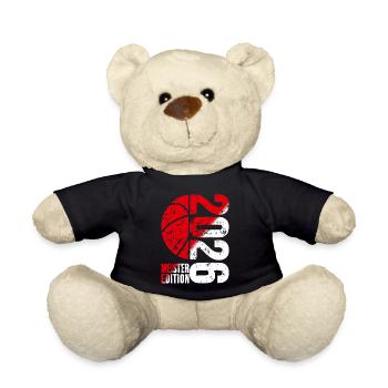 Basketball Meister Edition 2026 in rot und weiß - Teddy - Schwarz - Vorne